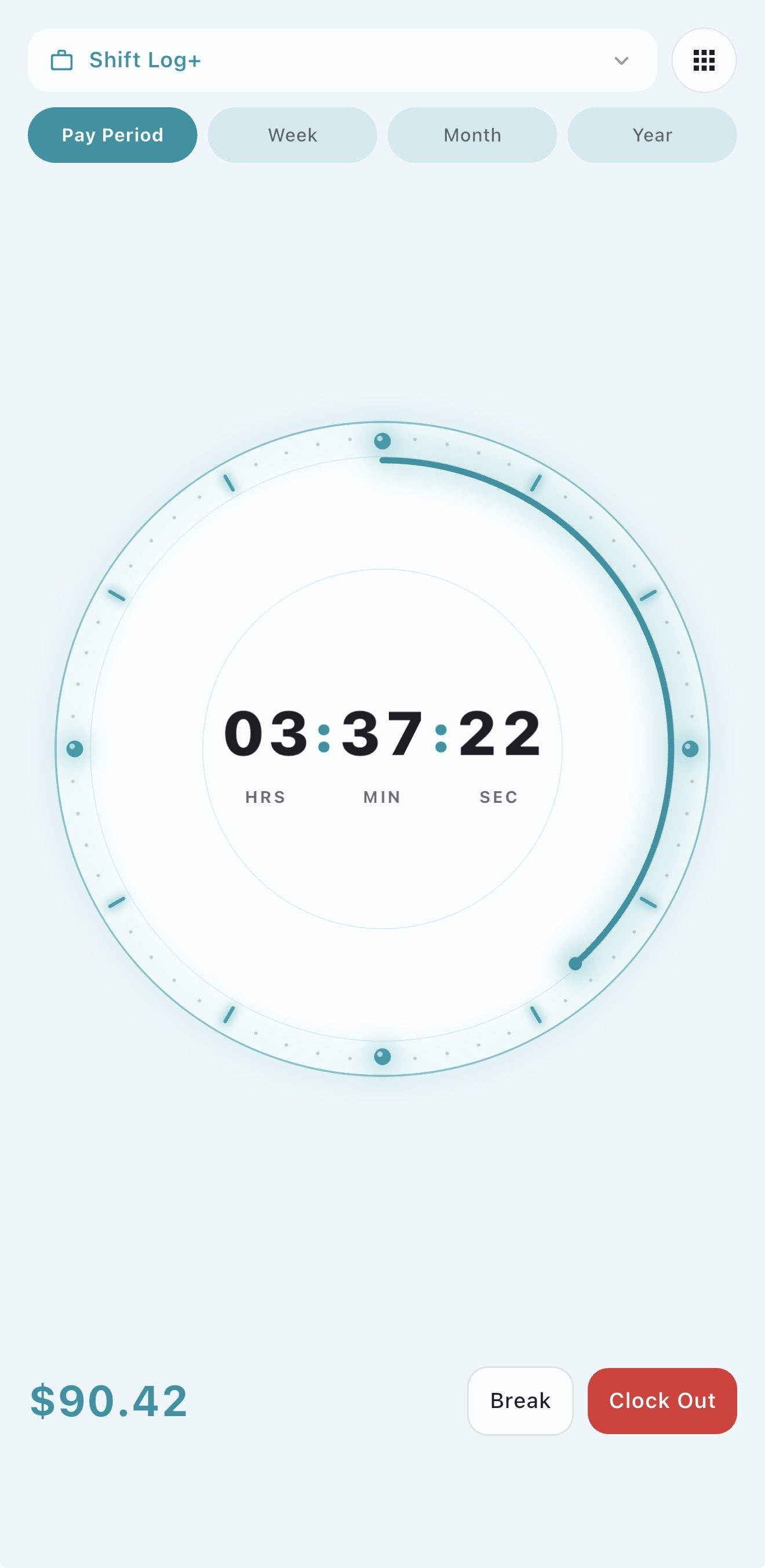 Shift Log+ screenshot: timer1.jpg